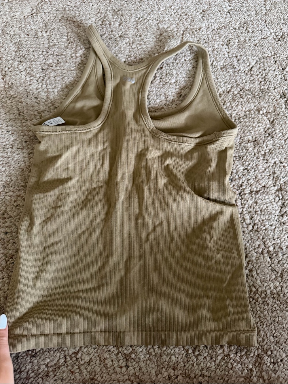 Ribbed Racerback Tank Top - Picture 3 of 4